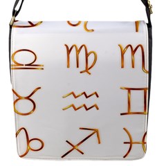 Signs Of The Zodiac Zodiac Aries Flap Messenger Bag (s) by Nexatart