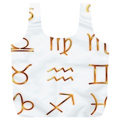 Signs Of The Zodiac Zodiac Aries Full Print Recycle Bags (l)  by Nexatart