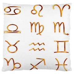 Signs Of The Zodiac Zodiac Aries Large Flano Cushion Case (two Sides) by Nexatart