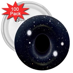 Brightest Cluster Galaxies And Supermassive Black Holes 3  Buttons (100 Pack) 