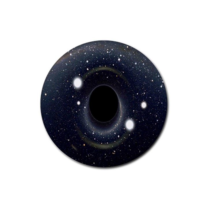 Brightest Cluster Galaxies And Supermassive Black Holes Rubber Round Coaster (4 pack) 