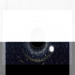 Brightest Cluster Galaxies And Supermassive Black Holes Rectangular Jigsaw Puzzl by Mariart