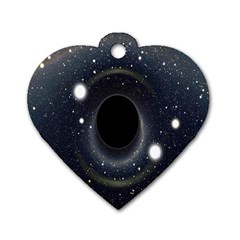 Brightest Cluster Galaxies And Supermassive Black Holes Dog Tag Heart (two Sides) by Mariart