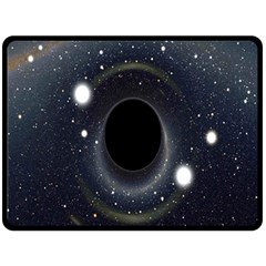 Brightest Cluster Galaxies And Supermassive Black Holes Fleece Blanket (large) 