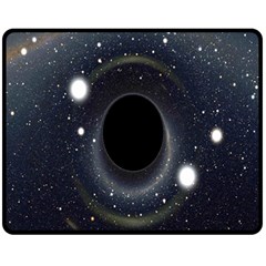 Brightest Cluster Galaxies And Supermassive Black Holes Fleece Blanket (medium) 