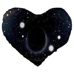 Brightest Cluster Galaxies And Supermassive Black Holes Large 19  Premium Heart Shape Cushions by Mariart