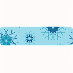 Blue Winter Snowflakes Star Large Bar Mats