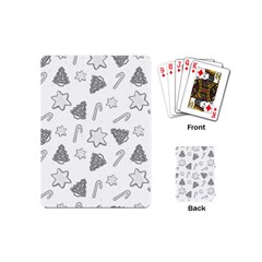 Ginger Cookies Christmas Pattern Playing Cards (mini)  by Valentinaart