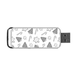 Ginger Cookies Christmas Pattern Portable Usb Flash (two Sides) by Valentinaart