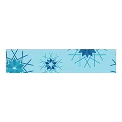 Blue Winter Snowflakes Star Velvet Scrunchie by Mariart