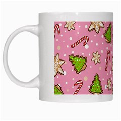 Ginger Cookies Christmas Pattern White Mugs