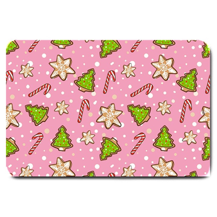 Ginger cookies Christmas pattern Large Doormat 