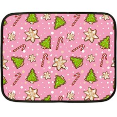 Ginger Cookies Christmas Pattern Double Sided Fleece Blanket (mini)  by Valentinaart