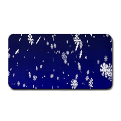 Blue Sky Christmas Snowflake Medium Bar Mats by Mariart