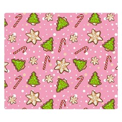 Ginger Cookies Christmas Pattern Double Sided Flano Blanket (small)  by Valentinaart