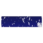 Blue Sky Christmas Snowflake Satin Scarf (Oblong) Front