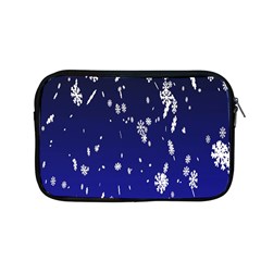 Blue Sky Christmas Snowflake Apple Macbook Pro 13  Zipper Case by Mariart