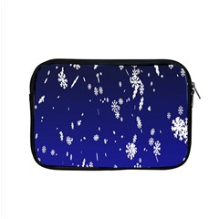 Blue Sky Christmas Snowflake Apple Macbook Pro 15  Zipper Case by Mariart