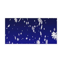 Blue Sky Christmas Snowflake Yoga Headband by Mariart