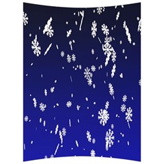 Blue Sky Christmas Snowflake Back Support Cushion by Mariart