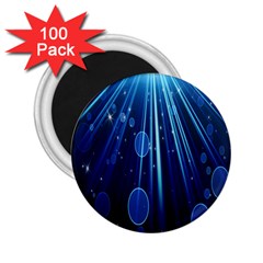 Blue Rays Light Stars Space 2.25  Magnets (100 pack) 