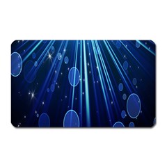 Blue Rays Light Stars Space Magnet (rectangular) by Mariart