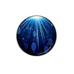 Blue Rays Light Stars Space Hat Clip Ball Marker