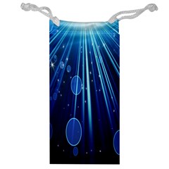 Blue Rays Light Stars Space Jewelry Bag