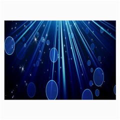 Blue Rays Light Stars Space Large Glasses Cloth (2-Side)