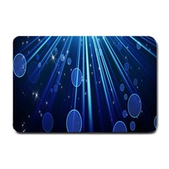 Blue Rays Light Stars Space Small Doormat 