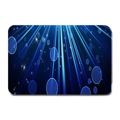 Blue Rays Light Stars Space Plate Mats