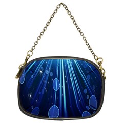 Blue Rays Light Stars Space Chain Purses (One Side) 