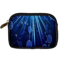 Blue Rays Light Stars Space Digital Camera Cases