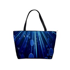 Blue Rays Light Stars Space Shoulder Handbags by Mariart