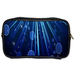 Blue Rays Light Stars Space Toiletries Bags