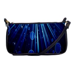 Blue Rays Light Stars Space Shoulder Clutch Bags