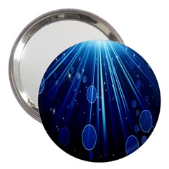 Blue Rays Light Stars Space 3  Handbag Mirrors by Mariart