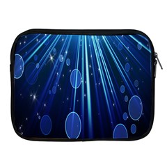 Blue Rays Light Stars Space Apple iPad 2/3/4 Zipper Cases