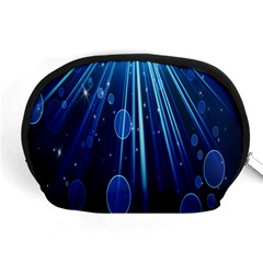 Blue Rays Light Stars Space Accessory Pouches (Medium) 