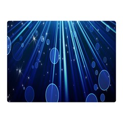 Blue Rays Light Stars Space Double Sided Flano Blanket (mini)  by Mariart