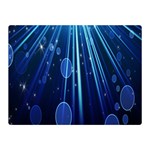 Blue Rays Light Stars Space Double Sided Flano Blanket (Mini)  35 x27  Blanket Front