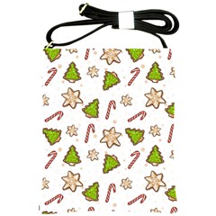 Ginger Cookies Christmas Pattern Shoulder Sling Bags by Valentinaart