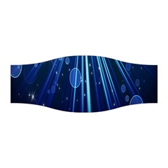 Blue Rays Light Stars Space Stretchable Headband