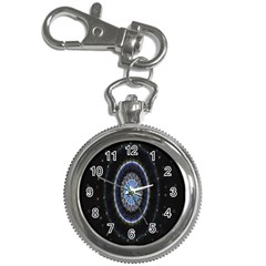 Colorful Hypnotic Circular Rings Space Key Chain Watches