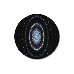 Colorful Hypnotic Circular Rings Space Magnet 3  (round)