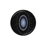 Colorful Hypnotic Circular Rings Space Hat Clip Ball Marker (4 pack) Front