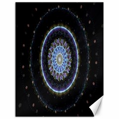 Colorful Hypnotic Circular Rings Space Canvas 12  X 16   by Mariart