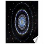 Colorful Hypnotic Circular Rings Space Canvas 12  x 16   11.86 x15.41  Canvas - 1