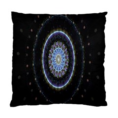 Colorful Hypnotic Circular Rings Space Standard Cushion Case (one Side)