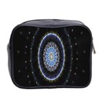 Colorful Hypnotic Circular Rings Space Mini Toiletries Bag 2-Side Back